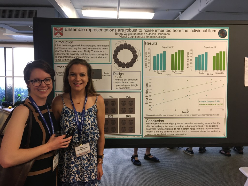 Student poster presentation at VSS 2018